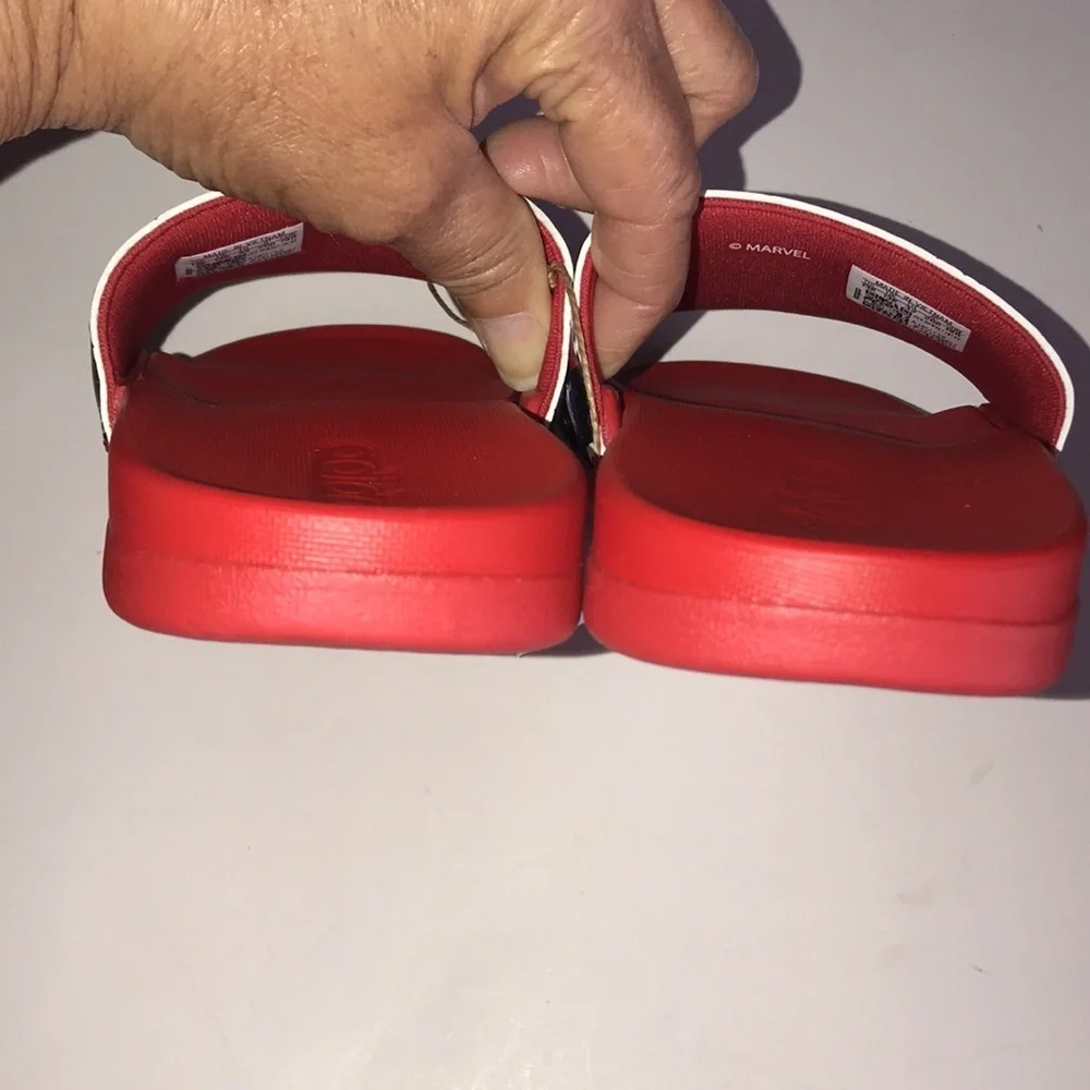 NWT Boy’s Adidas Adilette Spider-Man Slides